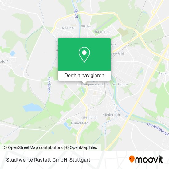 Stadtwerke Rastatt GmbH Karte