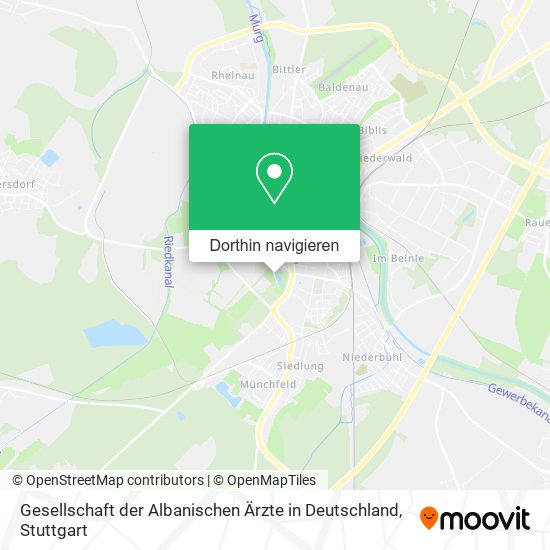 Gesellschaft der Albanischen Ärzte in Deutschland Karte