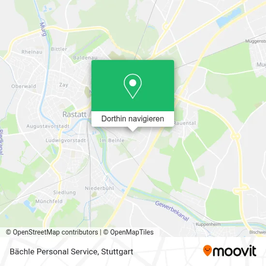 Bächle Personal Service Karte