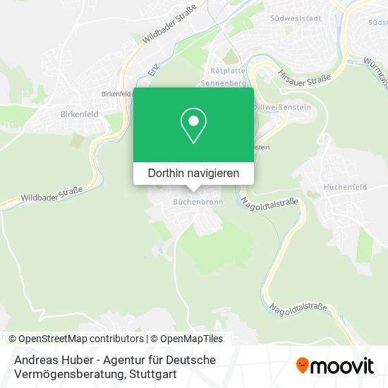 Andreas Huber - Agentur für Deutsche Vermögensberatung Karte