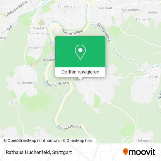 Rathaus Huchenfeld Karte