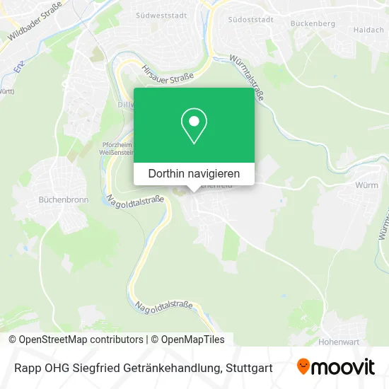 Rapp OHG Siegfried Getränkehandlung Karte