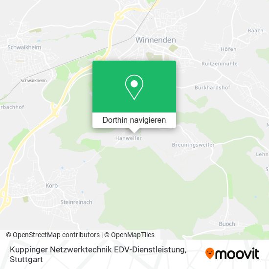 Kuppinger Netzwerktechnik EDV-Dienstleistung Karte