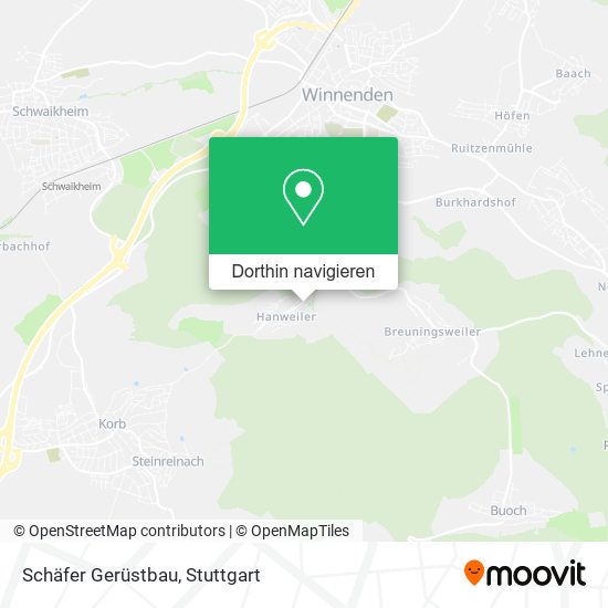 Schäfer Gerüstbau Karte