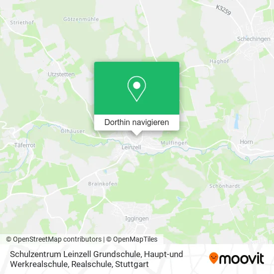 Schulzentrum Leinzell Grundschule, Haupt-und Werkrealschule, Realschule Karte
