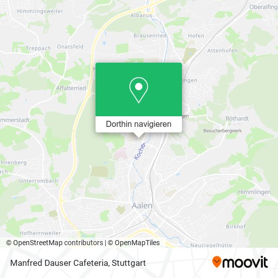 Manfred Dauser Cafeteria Karte