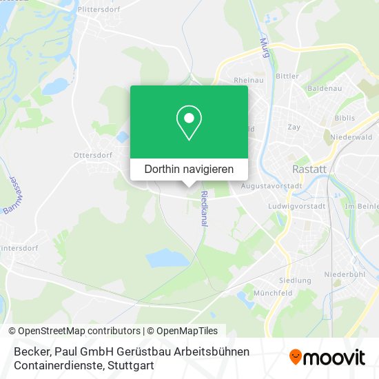 Becker, Paul GmbH Gerüstbau Arbeitsbühnen Containerdienste Karte