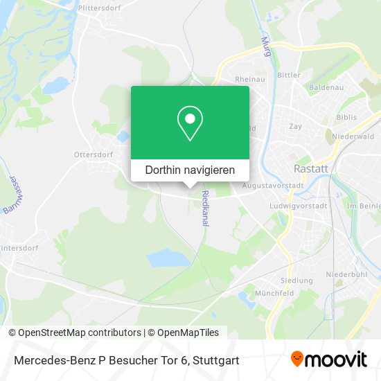 Mercedes-Benz P Besucher Tor 6 Karte