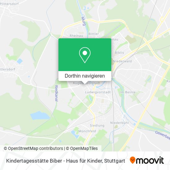 Kindertagesstätte Biber - Haus für Kinder Karte