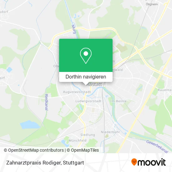 Zahnarztpraxis Rodiger Karte