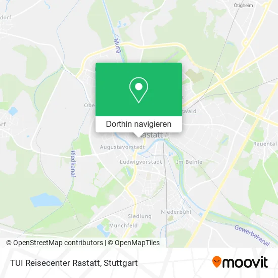 TUI Reisecenter Rastatt Karte