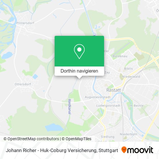Johann Richer - Huk-Coburg Versicherung Karte