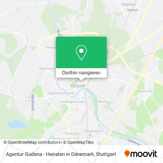 Agentur Gudena - Heiraten in Dänemark Karte