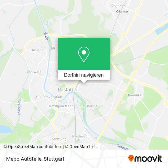 Mepo Autoteile Karte