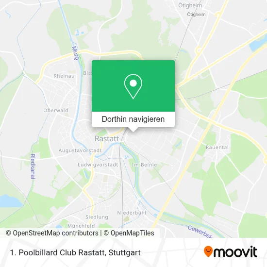 1. Poolbillard Club Rastatt Karte