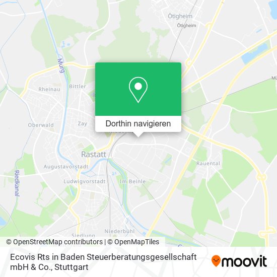Ecovis Rts in Baden Steuerberatungsgesellschaft mbH & Co. Karte
