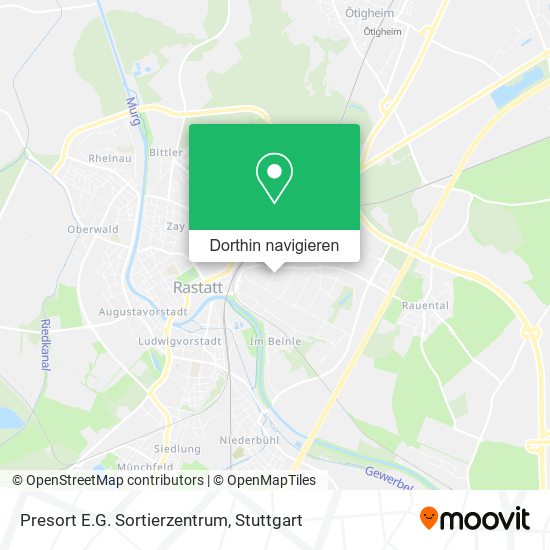 Presort E.G. Sortierzentrum Karte