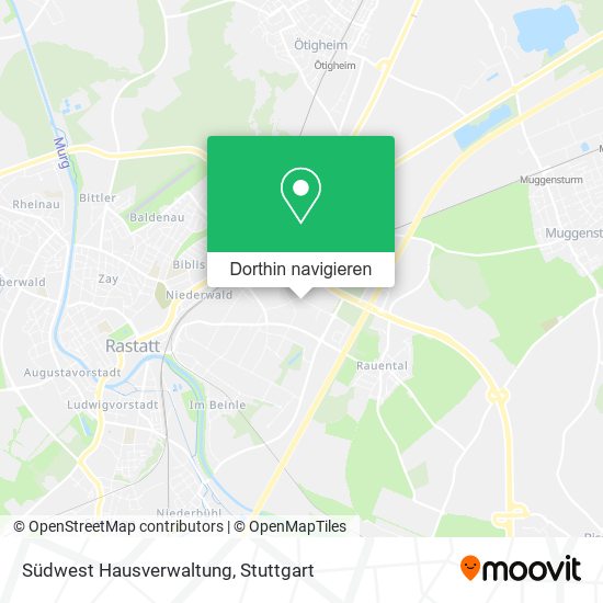 Südwest Hausverwaltung Karte