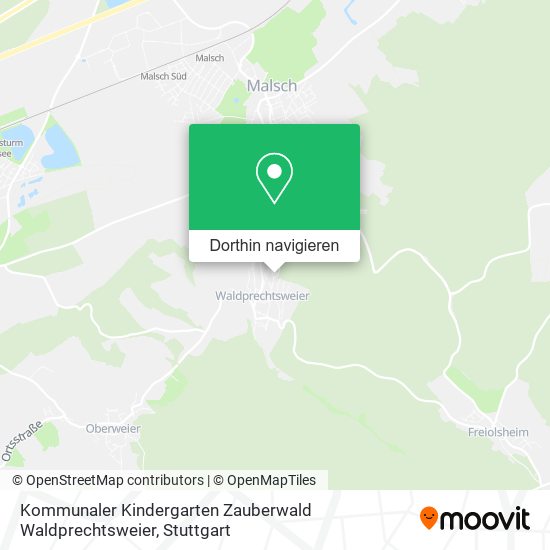 Kommunaler Kindergarten Zauberwald Waldprechtsweier Karte