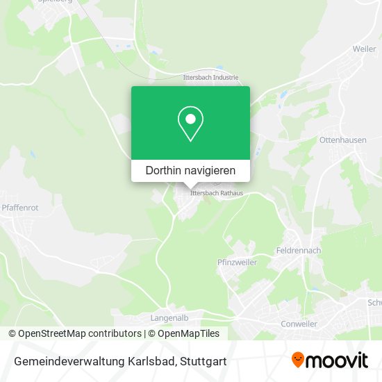 Gemeindeverwaltung Karlsbad Karte
