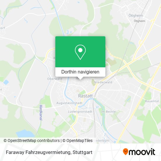 Faraway Fahrzeugvermietung Karte