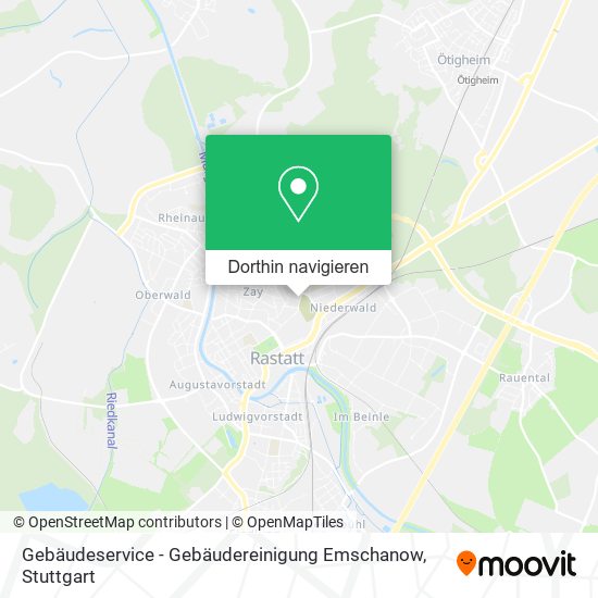 Gebäudeservice - Gebäudereinigung Emschanow Karte