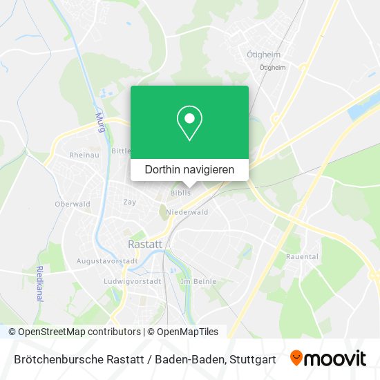 Brötchenbursche Rastatt / Baden-Baden Karte