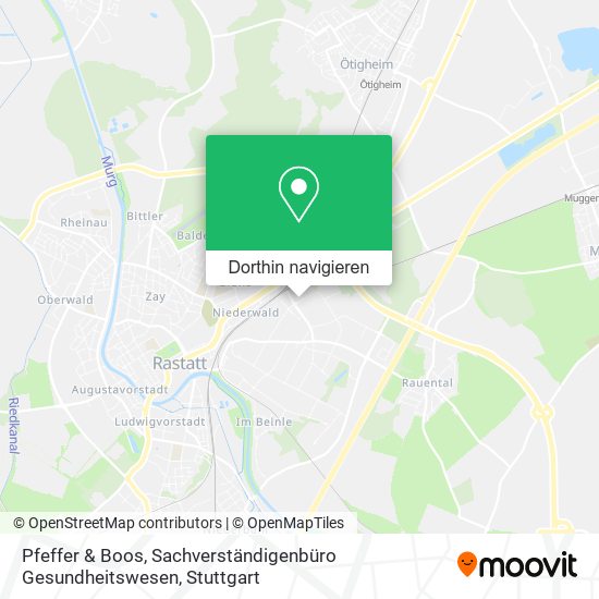 Pfeffer & Boos, Sachverständigenbüro Gesundheitswesen Karte