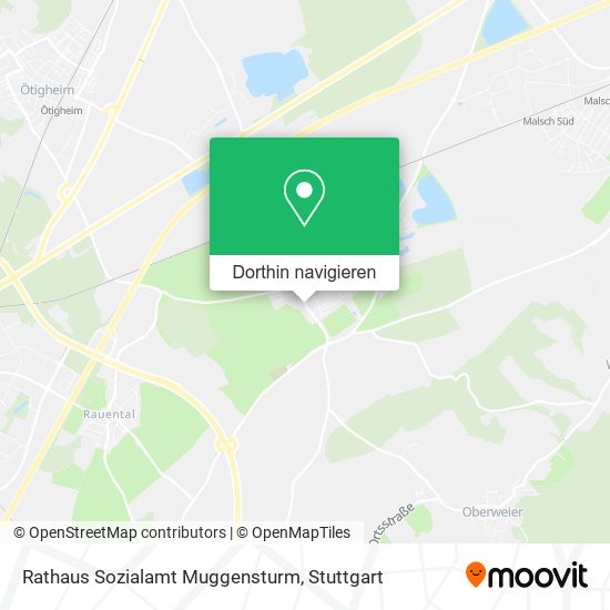 Rathaus Sozialamt Muggensturm Karte