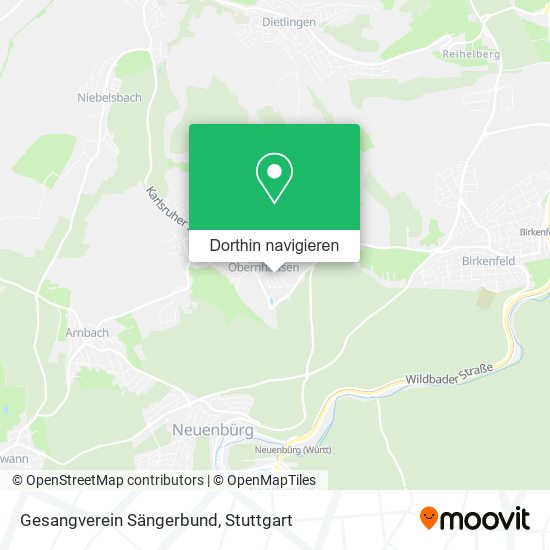 Gesangverein Sängerbund Karte