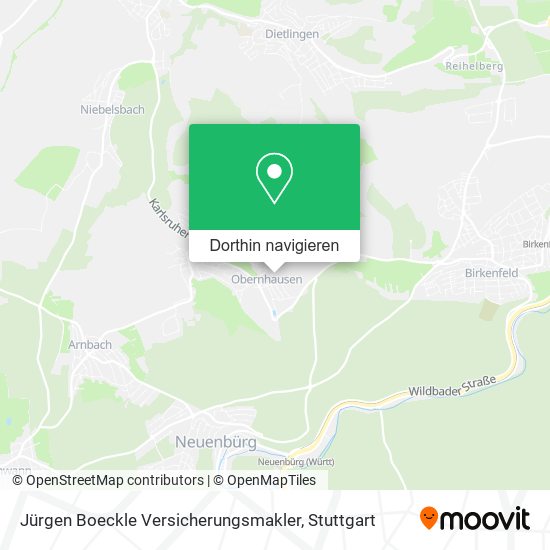 Jürgen Boeckle Versicherungsmakler Karte
