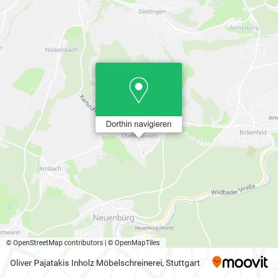 Oliver Pajatakis Inholz Möbelschreinerei Karte
