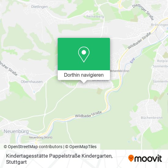 Kindertagesstätte Pappelstraße Kindergarten Karte