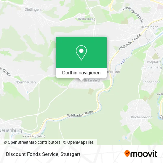 Discount Fonds Service Karte