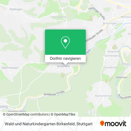 Wald-und Naturkindergarten Birkenfeld Karte