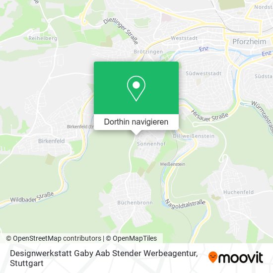 Designwerkstatt Gaby Aab Stender Werbeagentur Karte