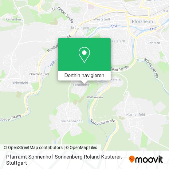 Pfarramt Sonnenhof-Sonnenberg Roland Kusterer Karte