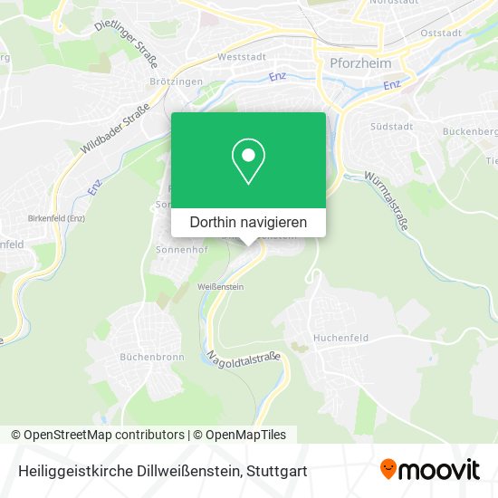 Heiliggeistkirche Dillweißenstein Karte