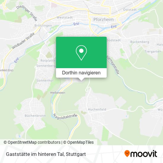 Gaststätte im hinteren Tal Karte