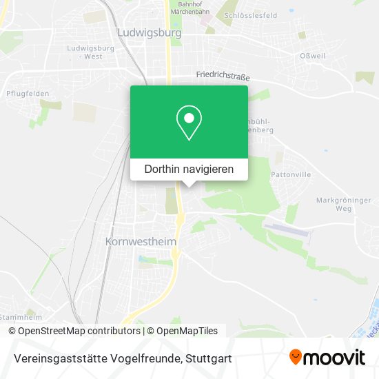 Vereinsgaststätte Vogelfreunde Karte