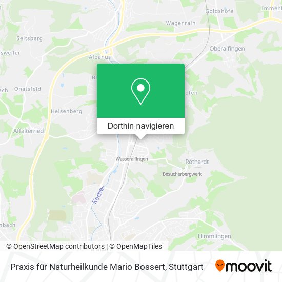 Praxis für Naturheilkunde Mario Bossert Karte