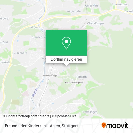 Freunde der Kinderklinik Aalen Karte