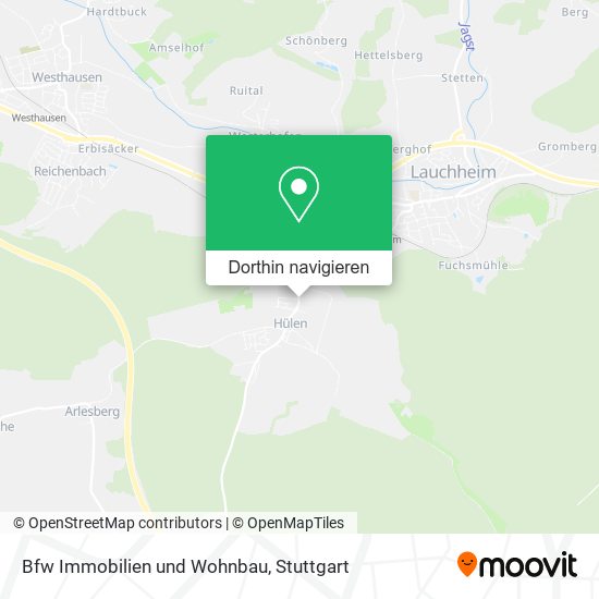 Bfw Immobilien und Wohnbau Karte