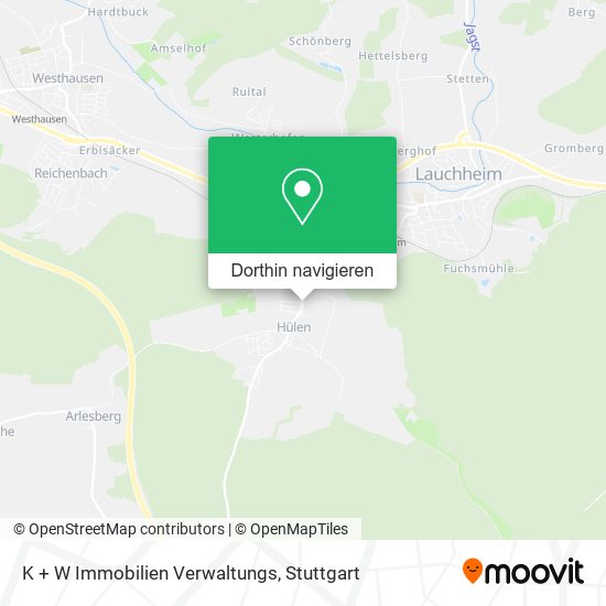 K + W Immobilien Verwaltungs Karte