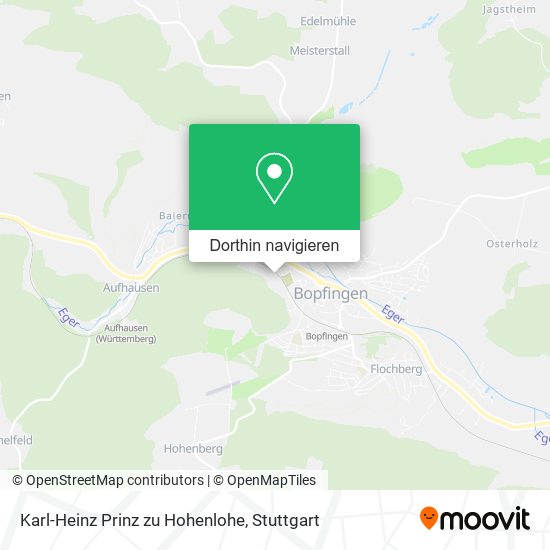 Karl-Heinz Prinz zu Hohenlohe Karte