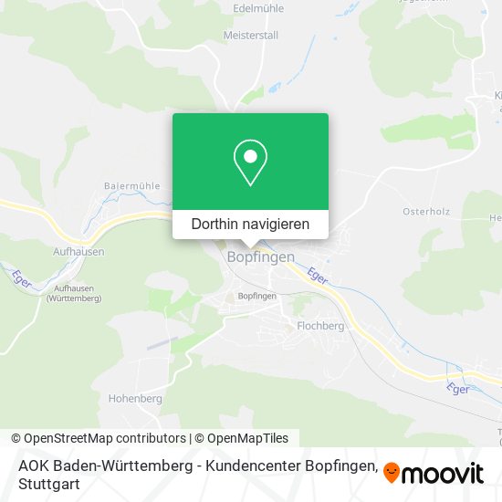 AOK Baden-Württemberg - Kundencenter Bopfingen Karte