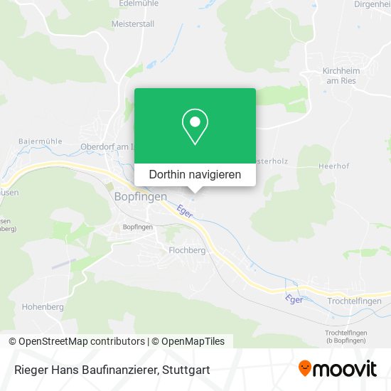 Rieger Hans Baufinanzierer Karte