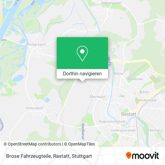 Brose Fahrzeugteile, Rastatt Karte