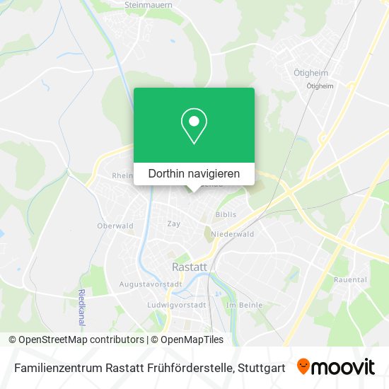 Familienzentrum Rastatt Frühförderstelle Karte