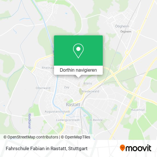 Fahrschule Fabian in Rastatt Karte